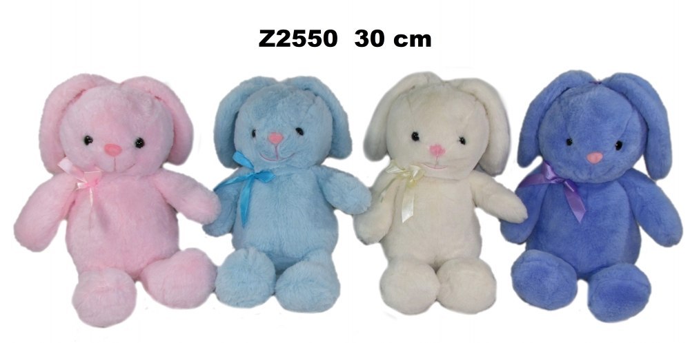 PELUCHE LEPRE 30CM SA SEDUTA CON FIOCCO SUN-DAY